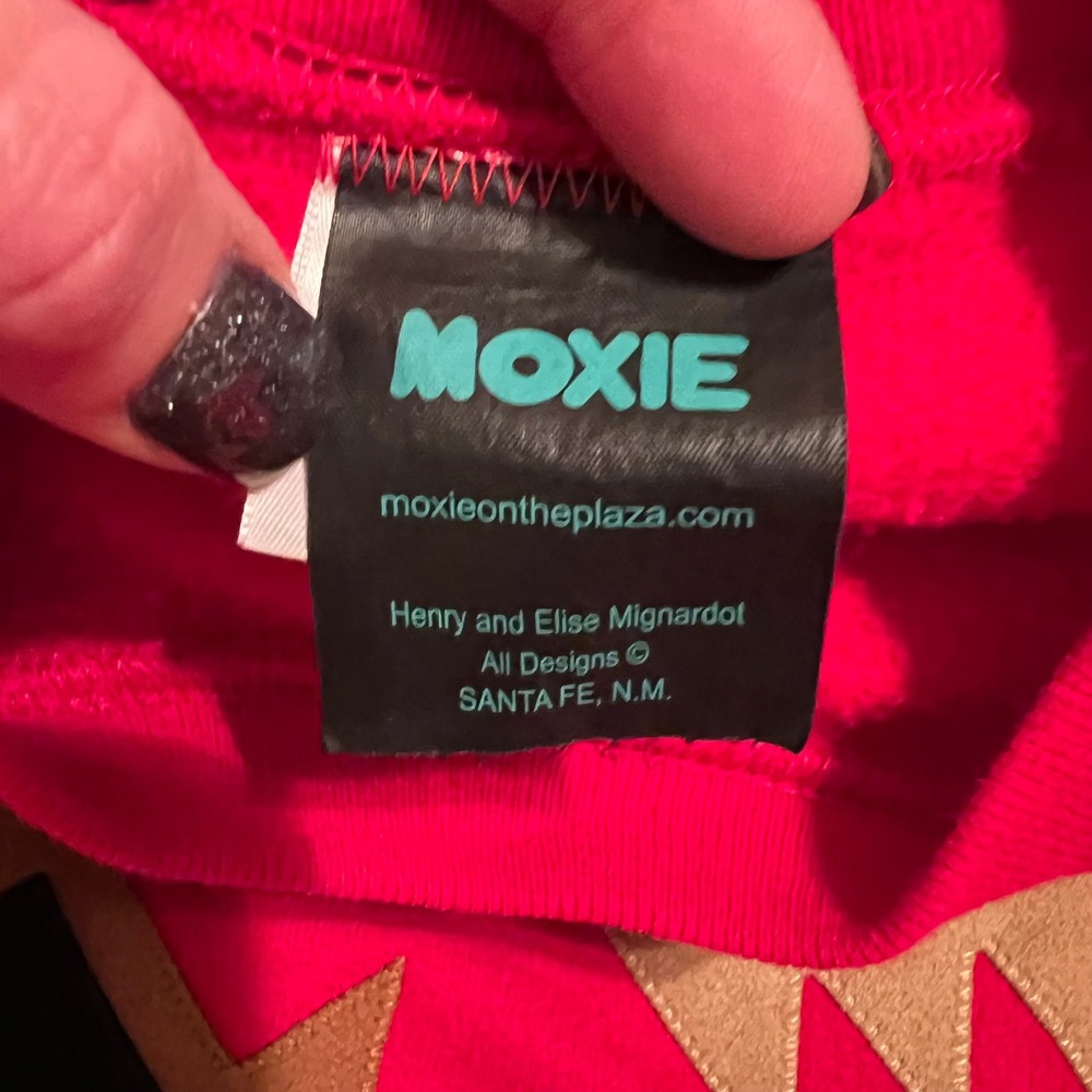 Vintage Hanes MOXIE Red Southwest Geometric Print Crewneck Sweatshirt Women's S - Picture 2 of 7